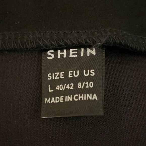 Black Faux Suede Western Mini Skirt Metallic Beaded Fringe Cowgirl Rocker Sz L - Picture 10 of 12